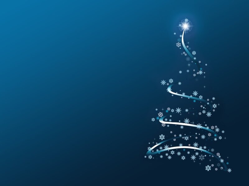 Stylized Christmas Tree — Blue