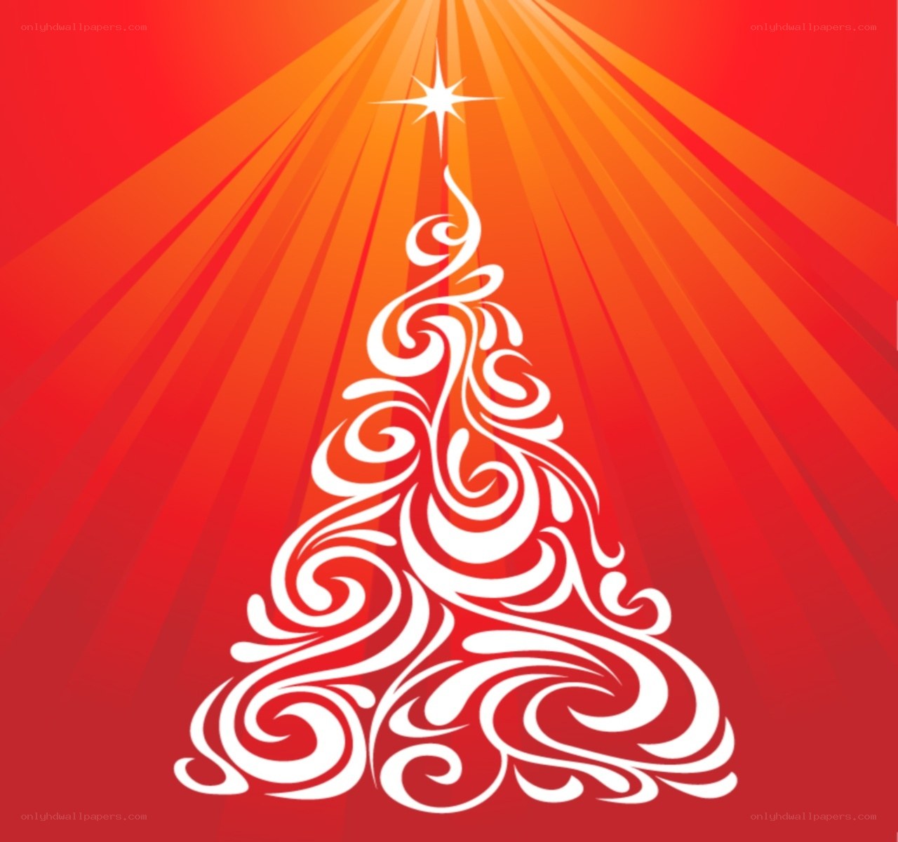 stylized christmas tree with star