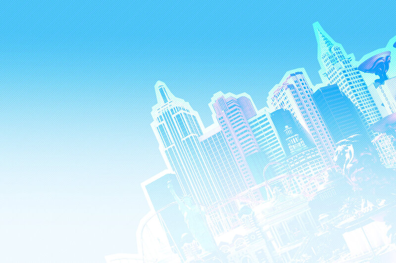 stylized city skyline