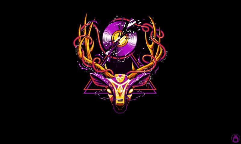 Stylized Deer Skull