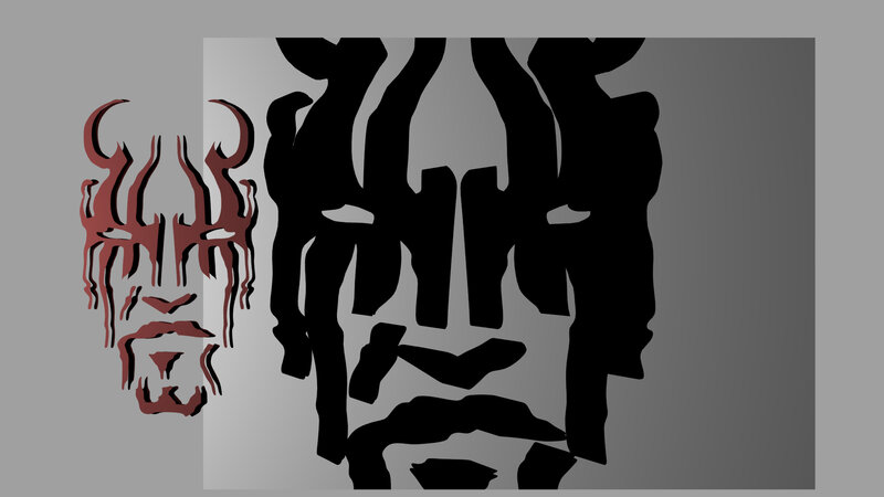 Stylized Demonic Faces