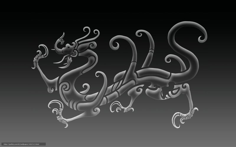 stylized dragon design