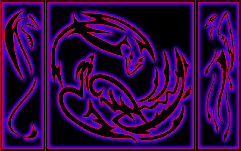 Stylized Dragon Figures