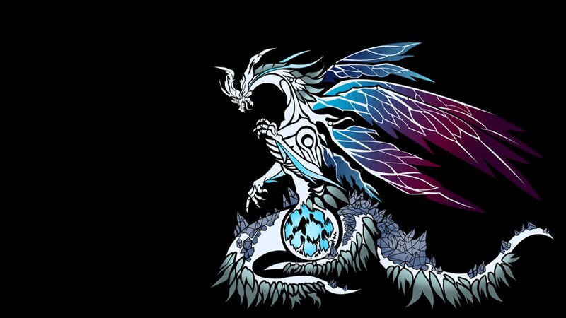 Stylized Dragon with Wings