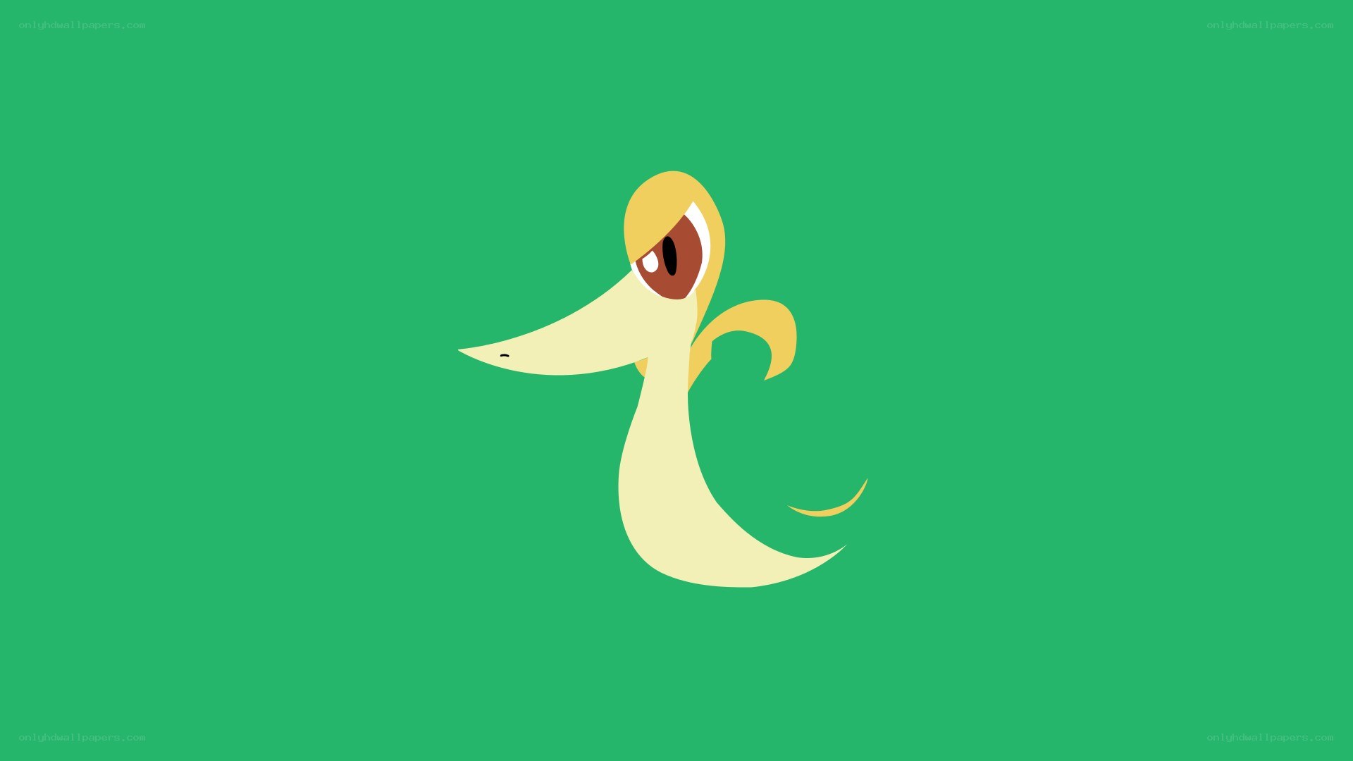 Stylized duck character