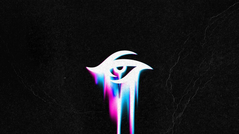 Stylized Eye Symbol — Black, Dramatic