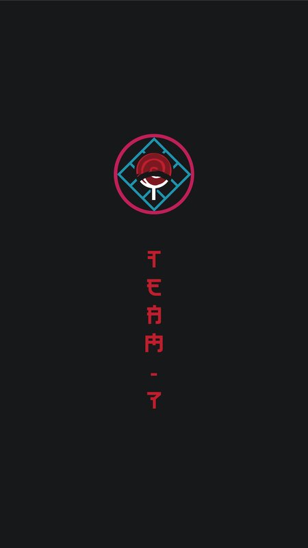 Stylized Eye Symbol — Black, Minimalist