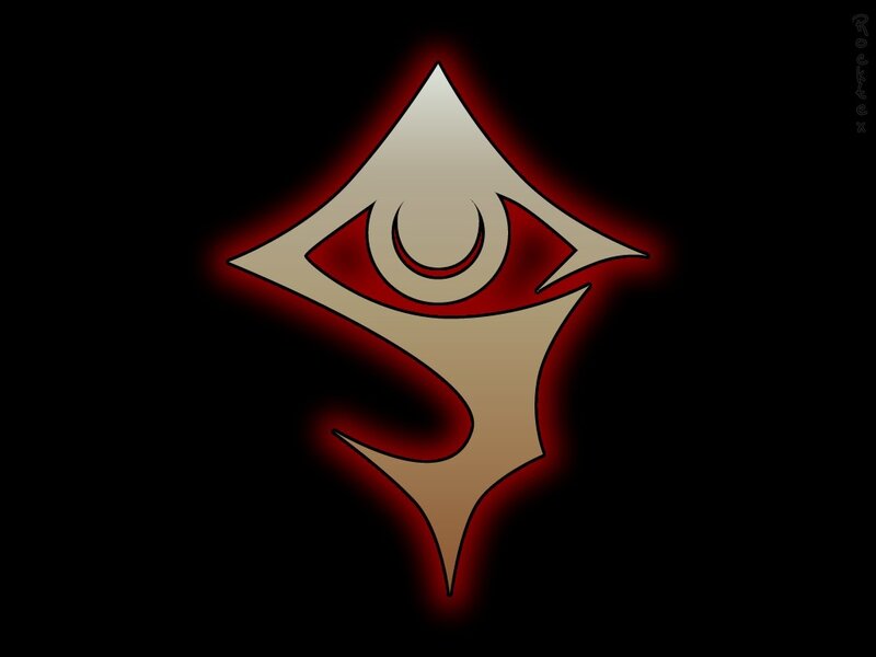 Stylized Eye Symbol — Black
