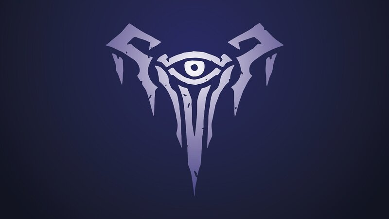 Stylized Eye Symbol — Purple