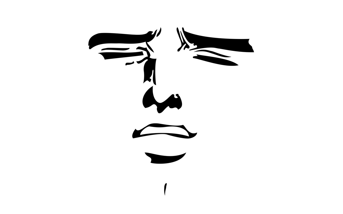 stylized face illustration