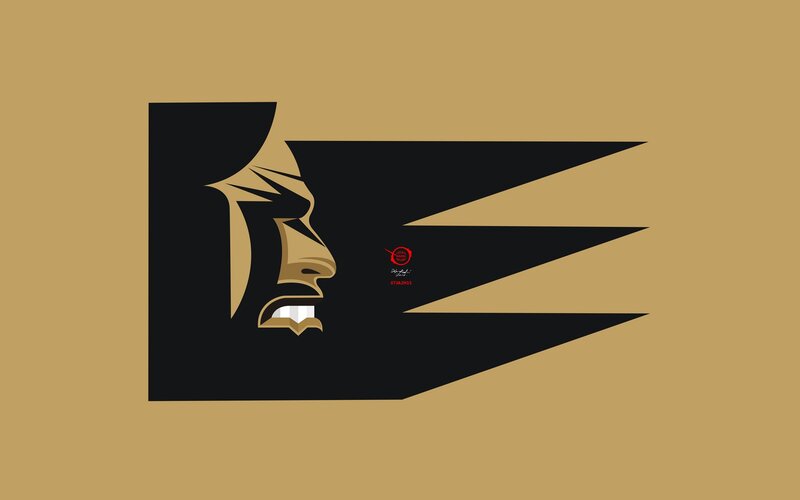 Stylized Face Profile — Black, Dramatic, Vector Art