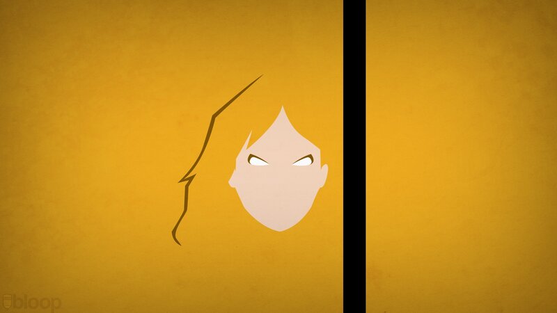 Stylized Face with Angry Eyes