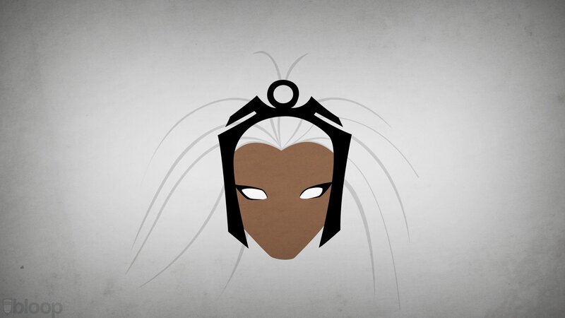 Stylized Face with Mask — Brown