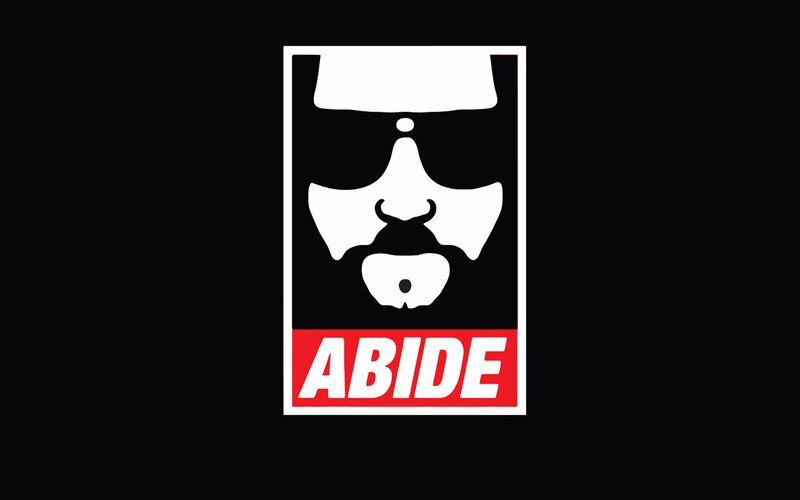 Stylized Face with Text — Black, Bold