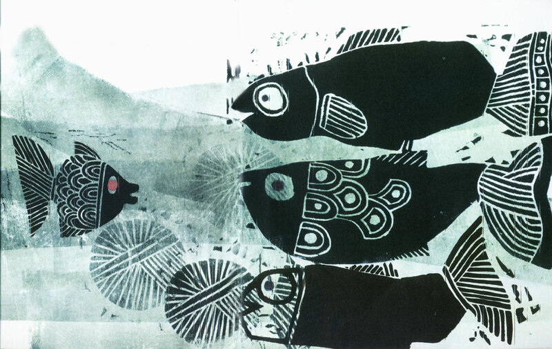 stylized fish illustration