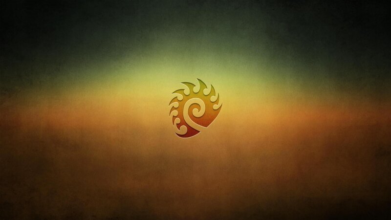 Stylized Flame Symbol — Orange