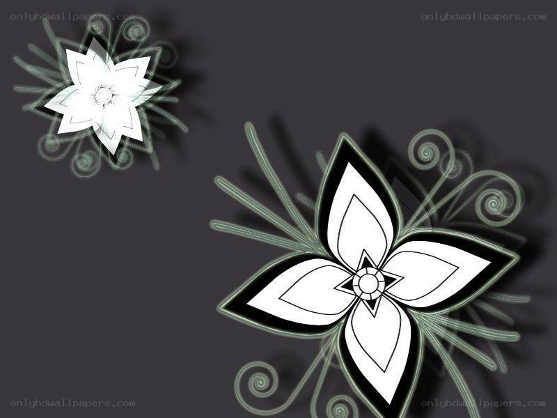 stylized floral design