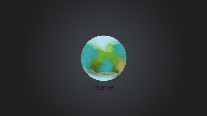Stylized Globe Icon — Green