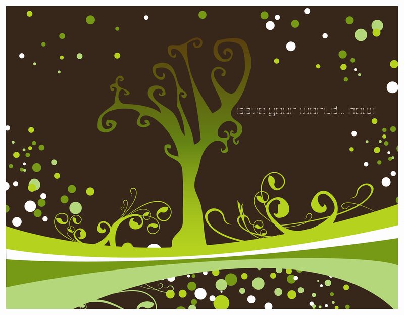 Stylized Green Tree