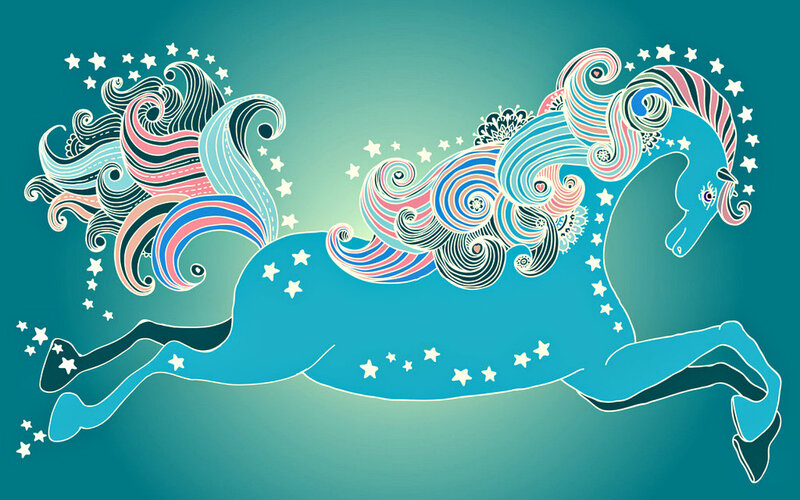 Stylized Horse Running