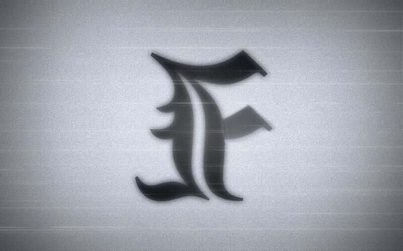 stylized letter F logo