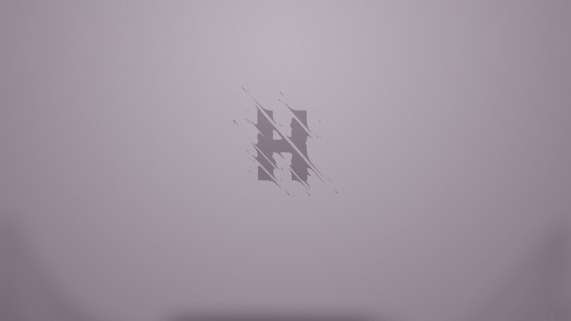 Stylized Letter H — Gray