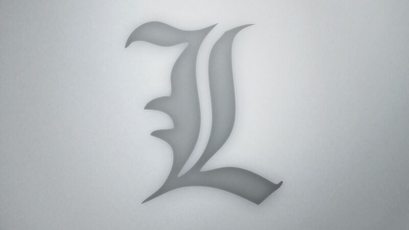 Stylized Letter L — Gray, Minimalist