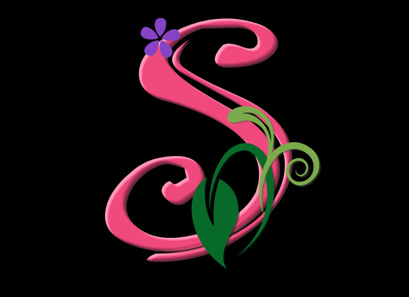 Stylized Letter S — Pink