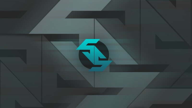 Stylized Logo on Wall — Teal