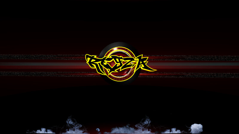 Stylized Logo with Smoke