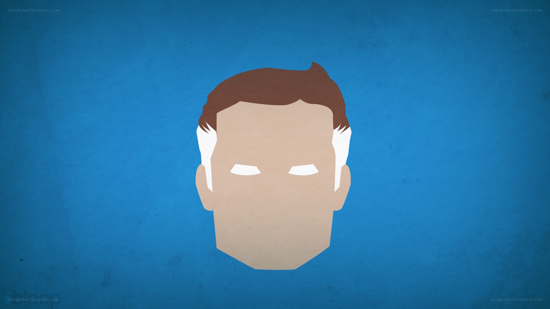 stylized male face illustration