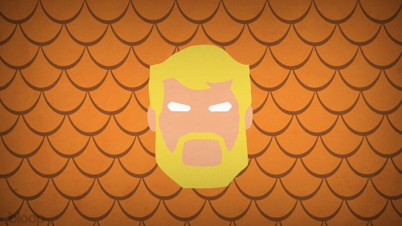stylized man with beard