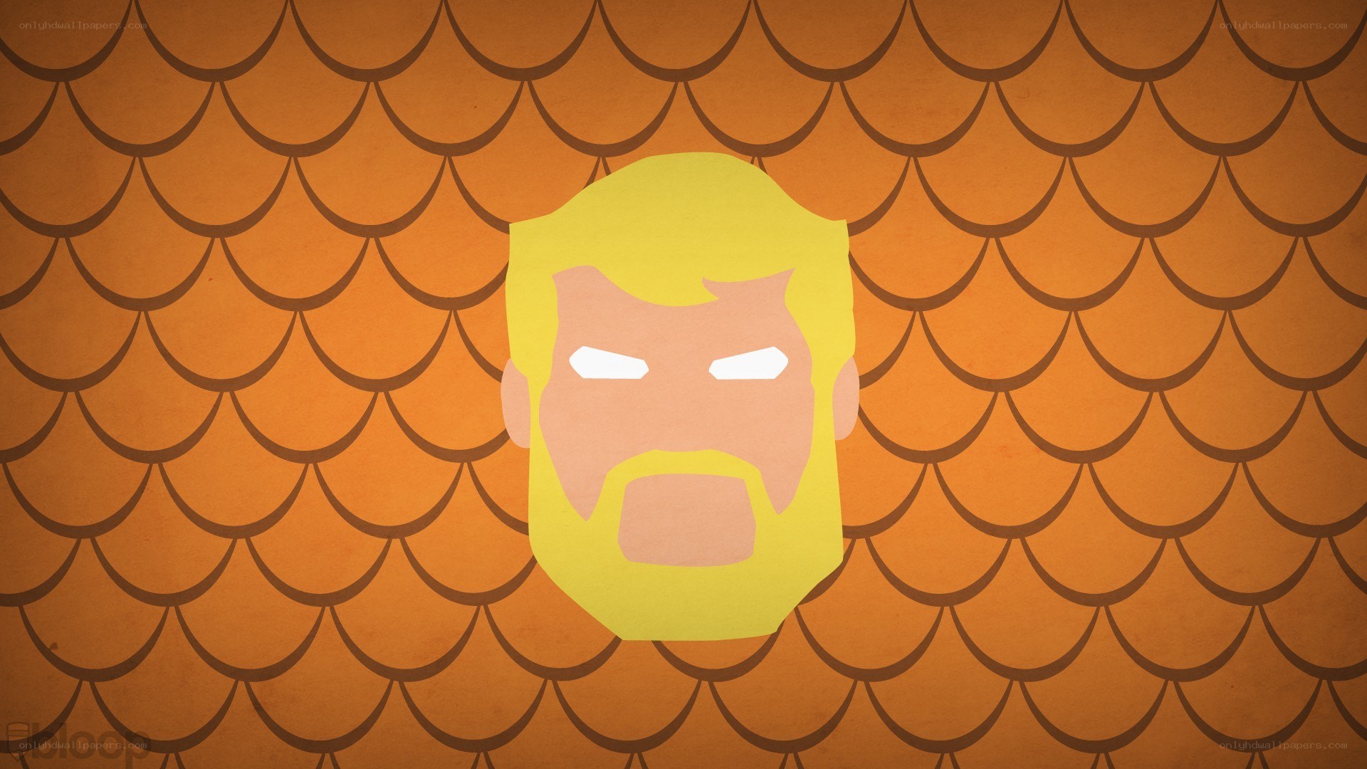 stylized man with beard