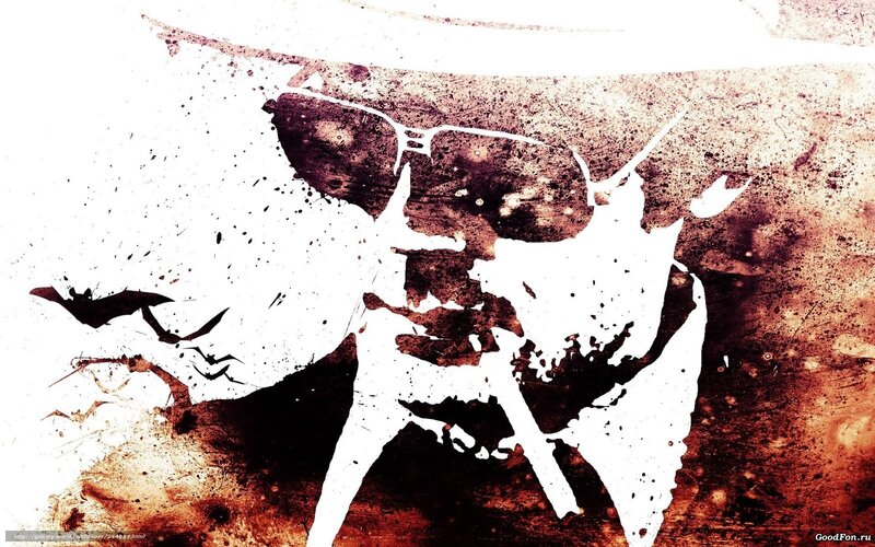 stylized man with sunglasses