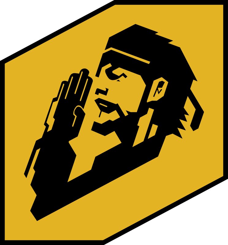 stylized monkey logo