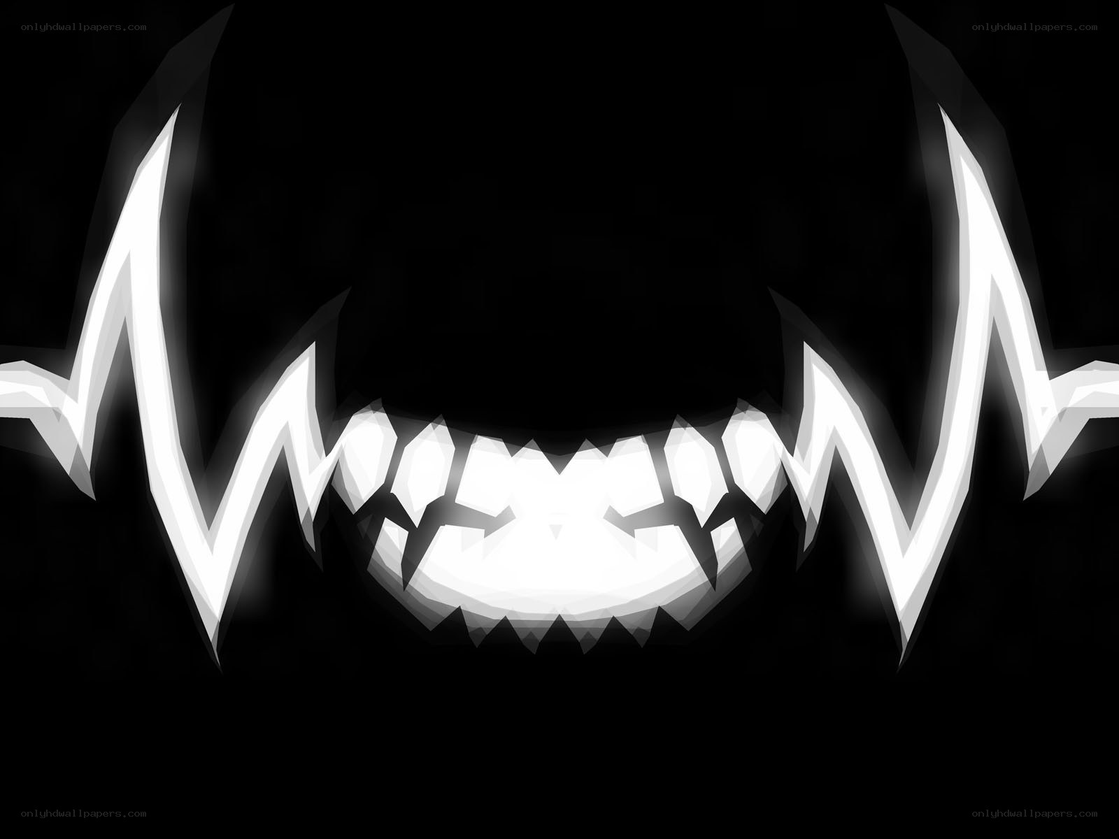 stylized monster mouth