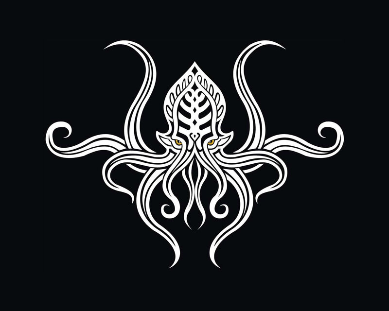 stylized octopus design