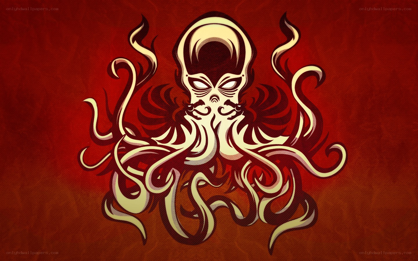 stylized octopus skull design