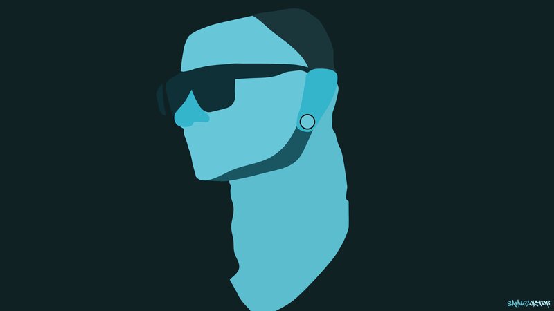 Stylized Person in Profile