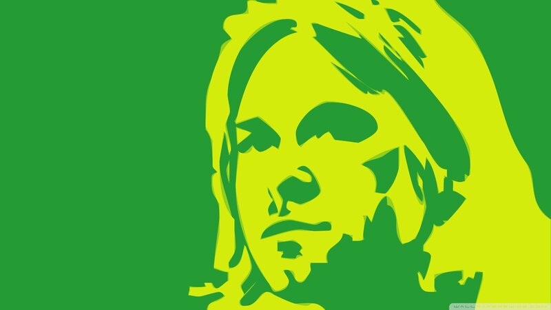 Stylized Portrait of a Man — Green