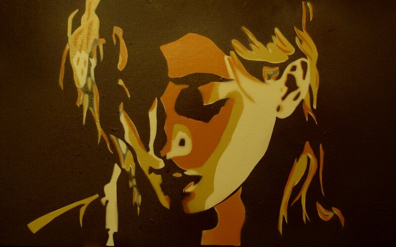 stylized portrait of a person