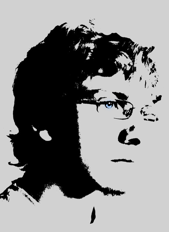 stylized portrait of person