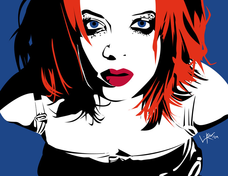 stylized portrait of woman