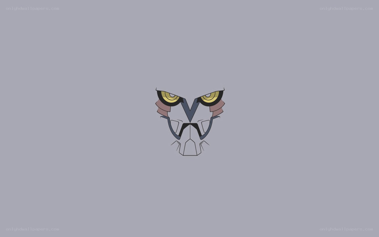 stylized robotic face