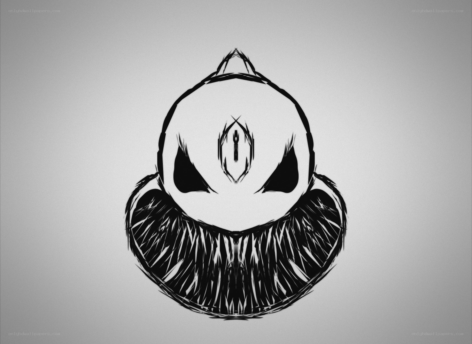 stylized skull design