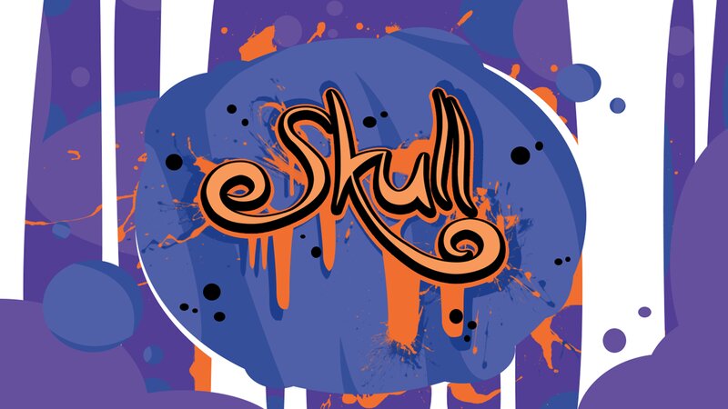 Stylized Skull Text