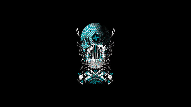 stylized skull with crossbones