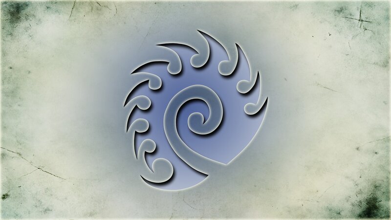 stylized spiral symbol