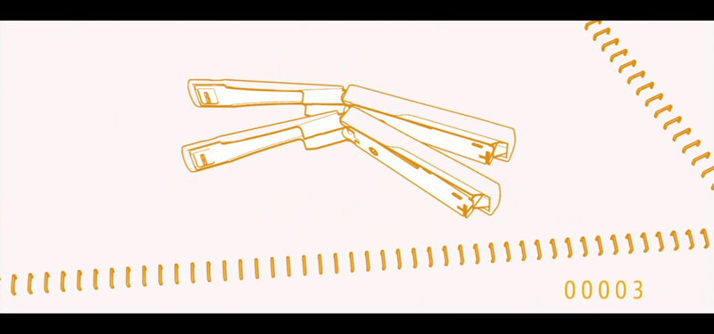 stylized stapler illustration