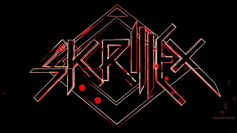 Stylized Text Logo — Black, Dramatic, Digital Art